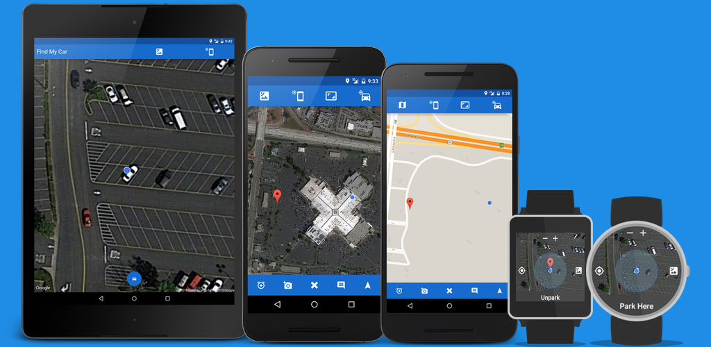 Find My Parked Car app preview