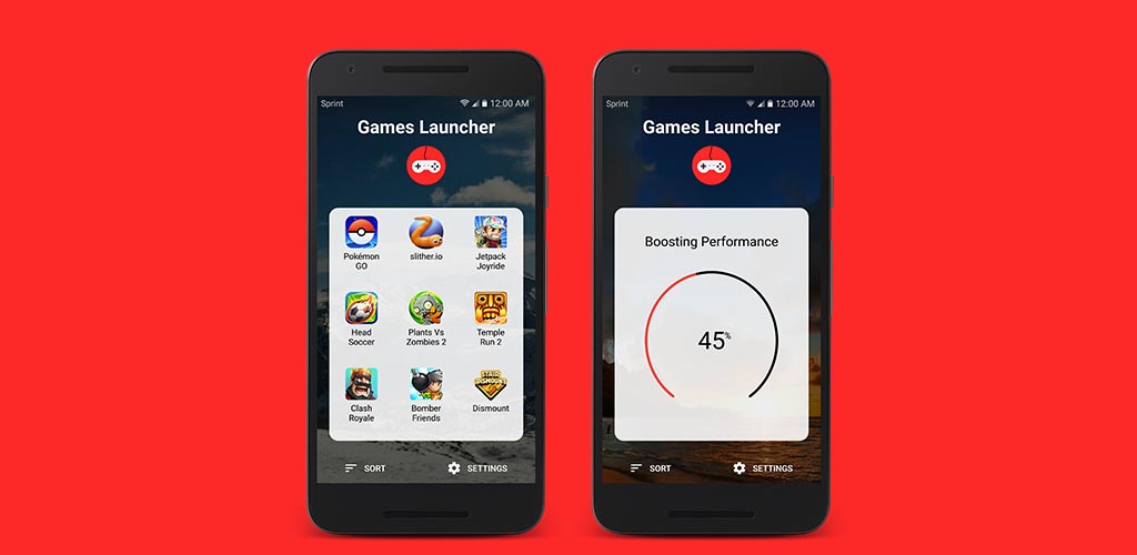 Games Launcher app preview